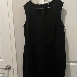 Violets & Roses Klarina Elegant Black Sleeveless Aline Dress - 18 W